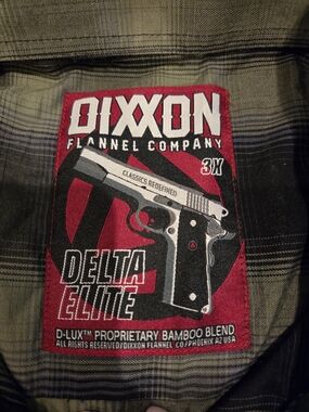 Dixxon Flannel Company Delta Elite Patch Plaid Shirt - Olive & Red